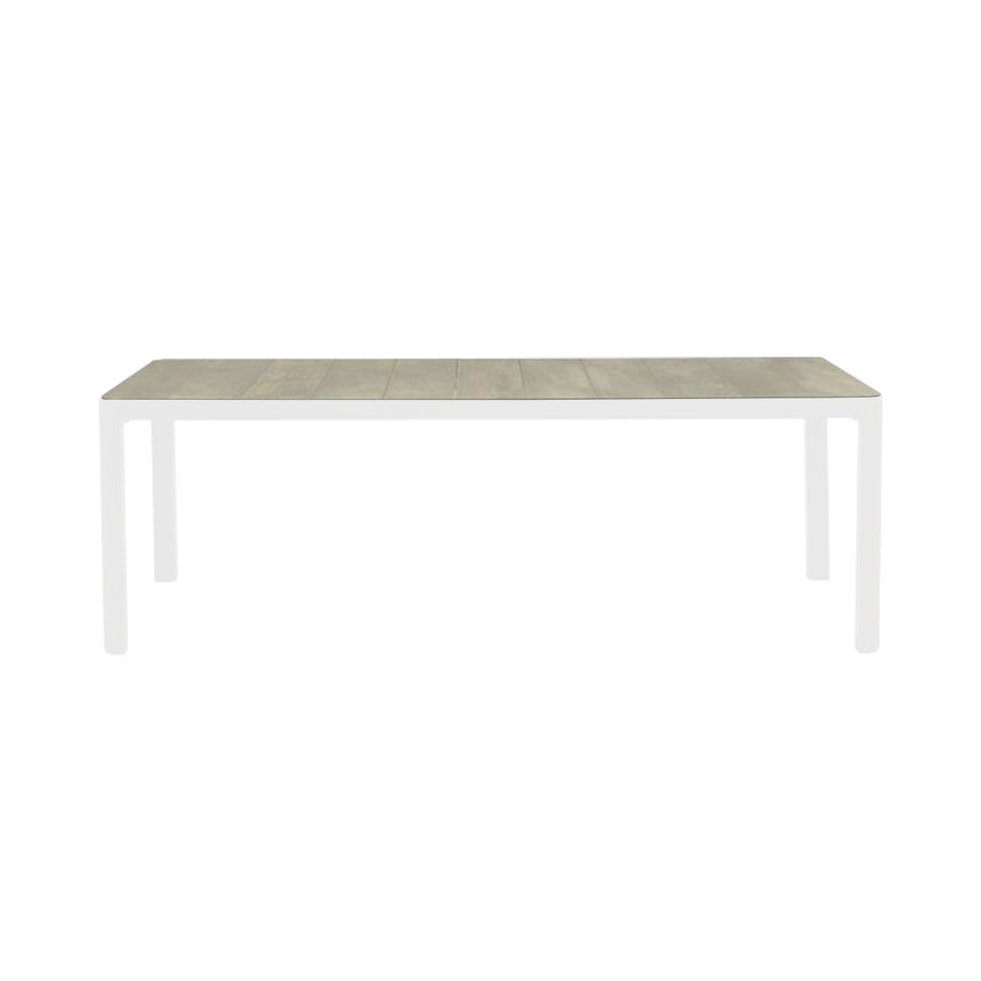 White 220 cm ceramic dining table from the &