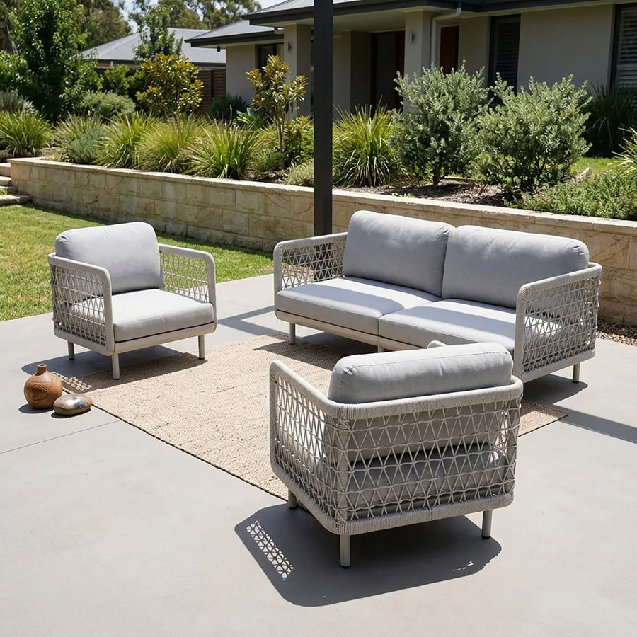 Colwood 4 Seater Rope Outdoor Lounge
