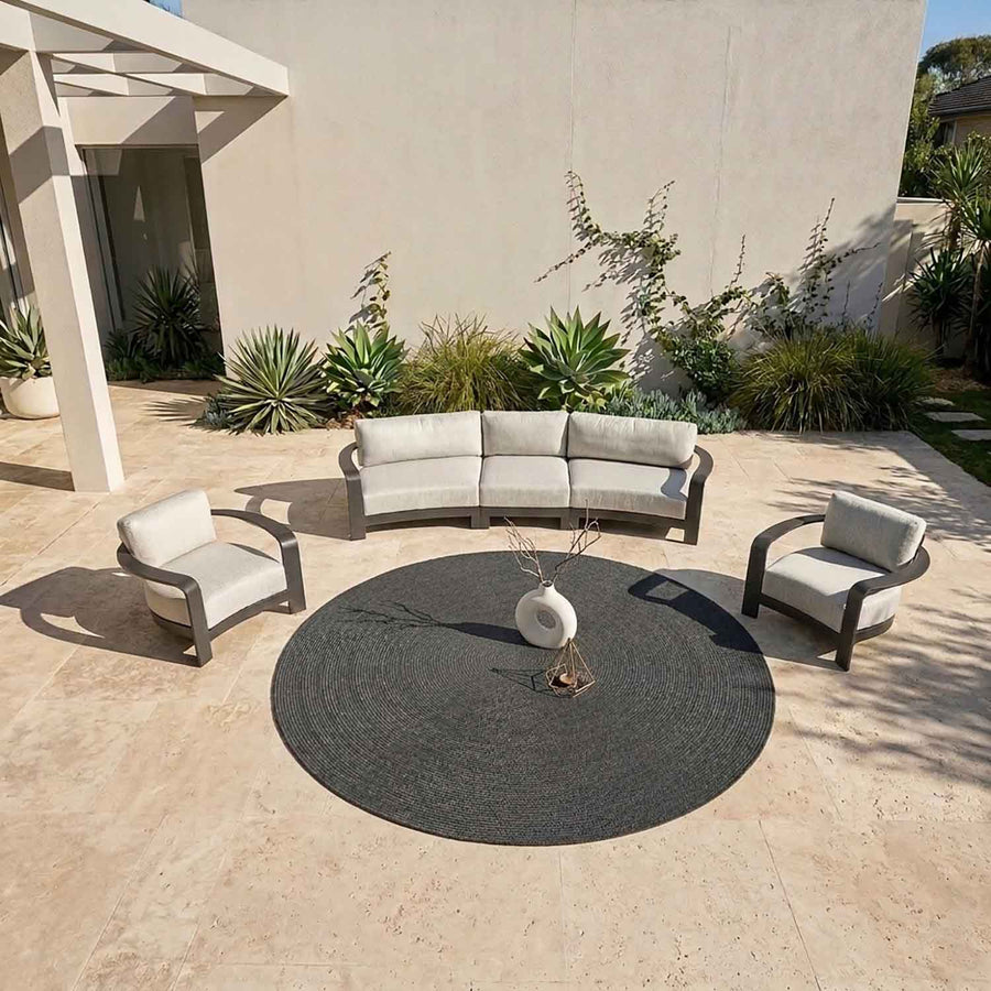 Genova 5 Seater Aluminium Outdoor Lounge Setting