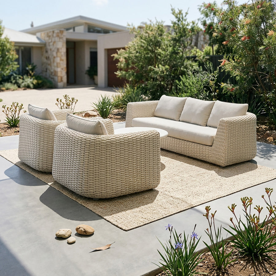 Lichfield 5 Seater Wicker Outdoor Lounge