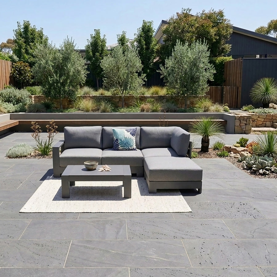 Skyline 4 Seater Aluminium Outdoor Modular Lounge Setting with Coffee Table