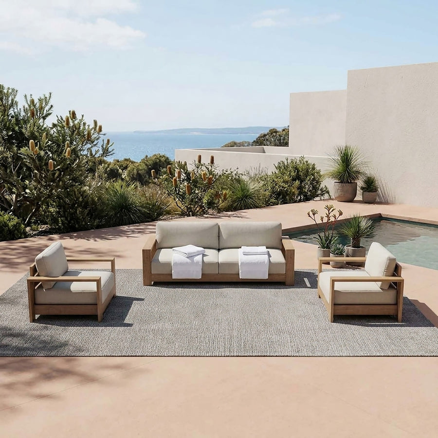 Skyline 5 Seater Outdoor Aluminium Lounge Setting