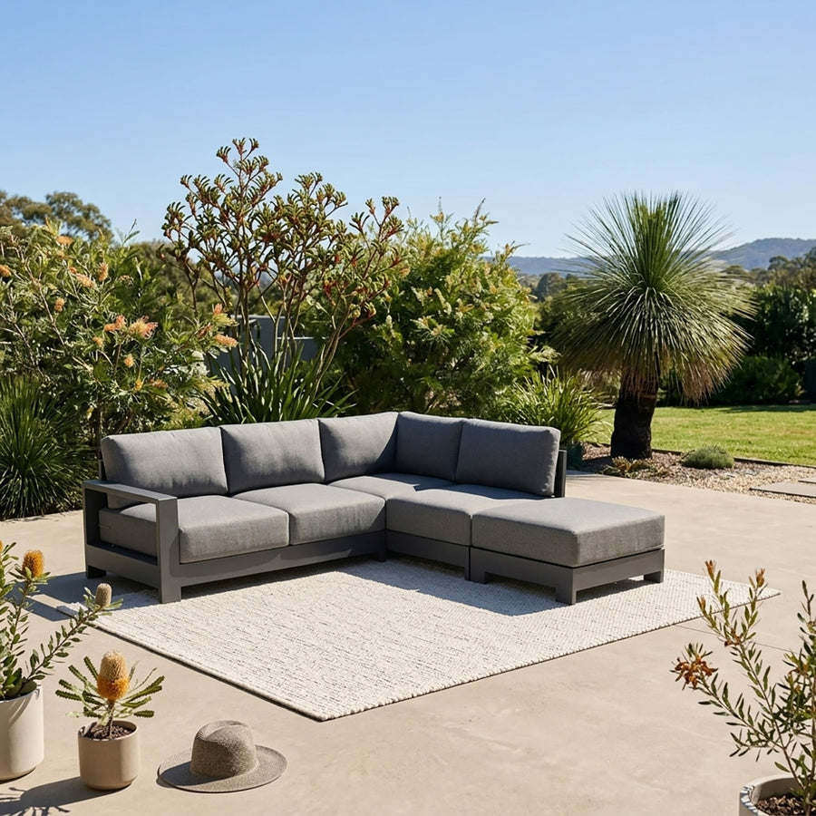 Skyline 5 Seater Aluminium Outdoor Modular Lounge Setting