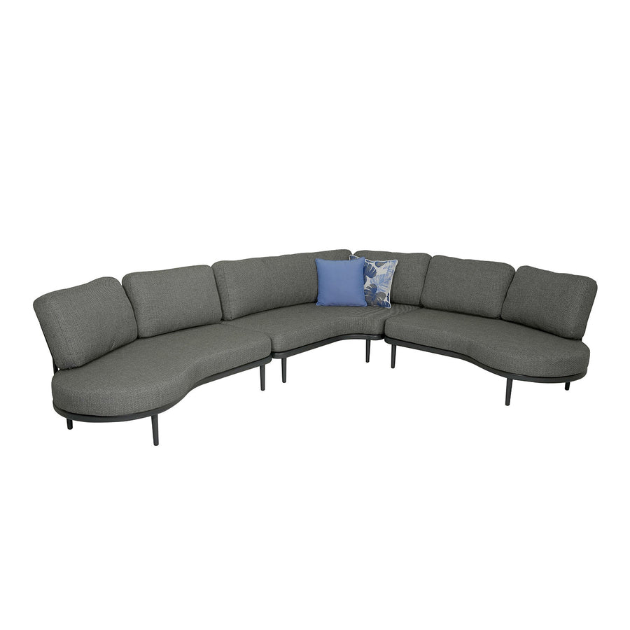 Aberdeen 5 Seater Aluminium Outdoor Lounge