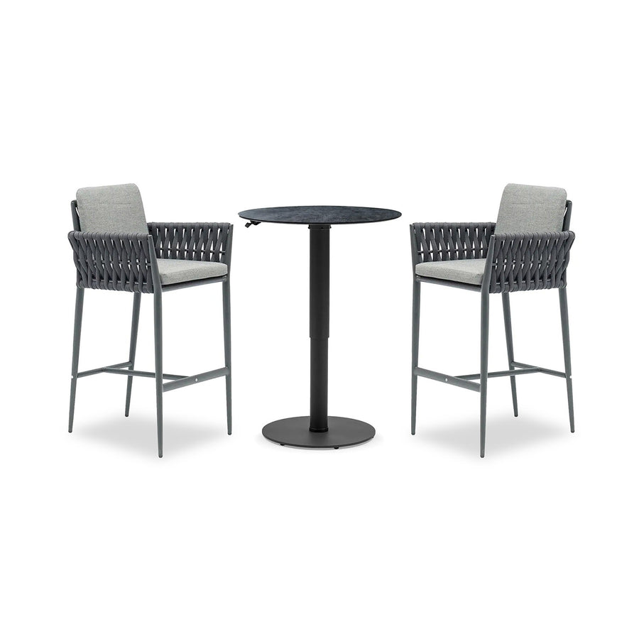 Adeline 80 cm Table Lawson Stool Outdoor Bar Setting