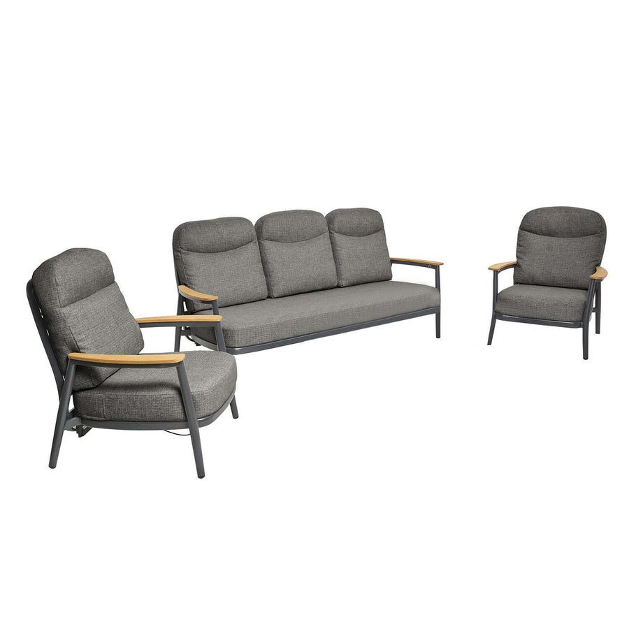 Anchorage 5 Seater Outdoor Aluminium Recliner Lounge