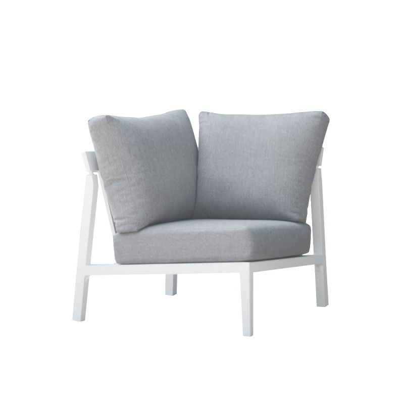 Bradford aluminium outdoor furniture, a sleek outdoor lounge in charcoal or white, perfect for modern spaces and Australia&