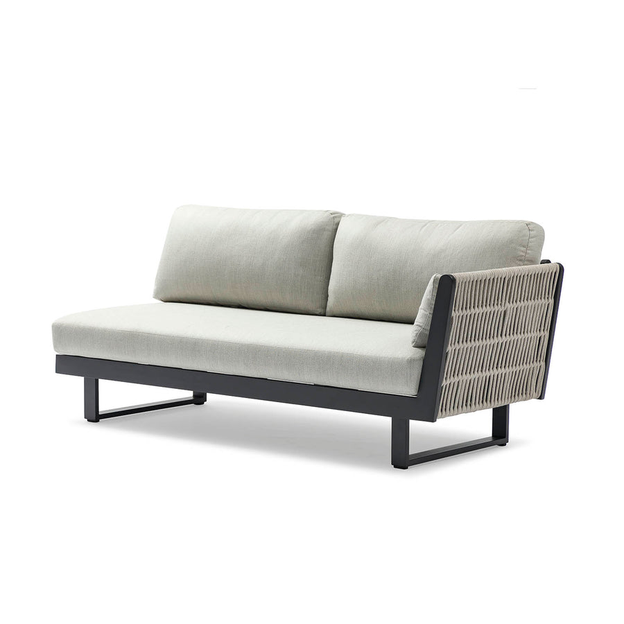 Breeze Rope Outdoor 2 Seater Lounge With Left Arm