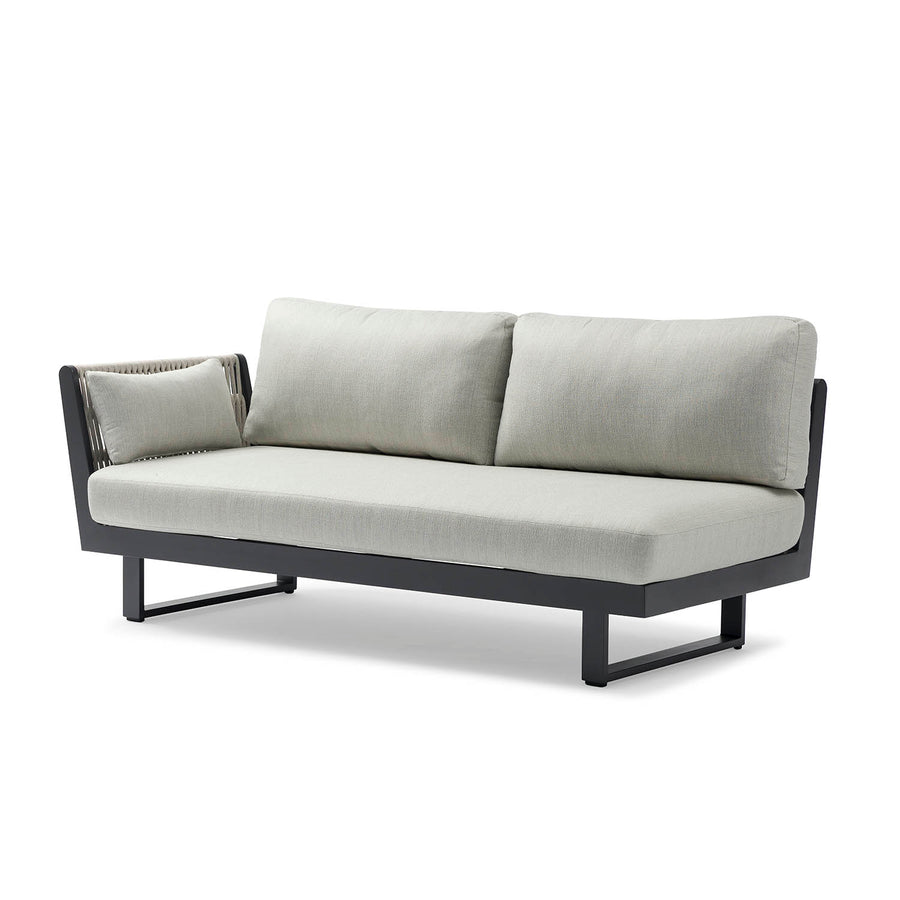 Breeze Rope Outdoor 2 Seater Lounge With Right Arm