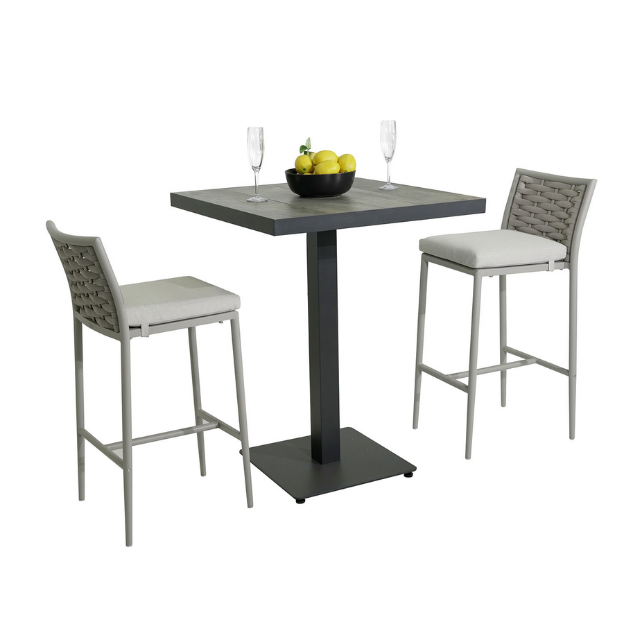 Clifton Table Boston Stool Outdoor Bar Setting