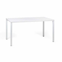 Stylish Nardi Cube outdoor dining table in anthracite, white, or light brown, perfect for outdoor furniture needs.