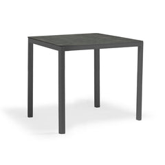 Ella Outdoor Aluminium Square Bar Table with Ceramic Glass Top 90 cm