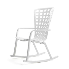 Stylish Nardi Folio Rocking Chair in Anthracite, part of durable Outdoor Furniture and Outdoor Chairs.