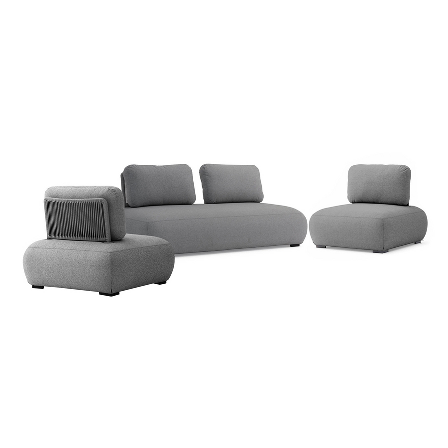 Iowa 4 Seater Outdoor Upholstered Lounge