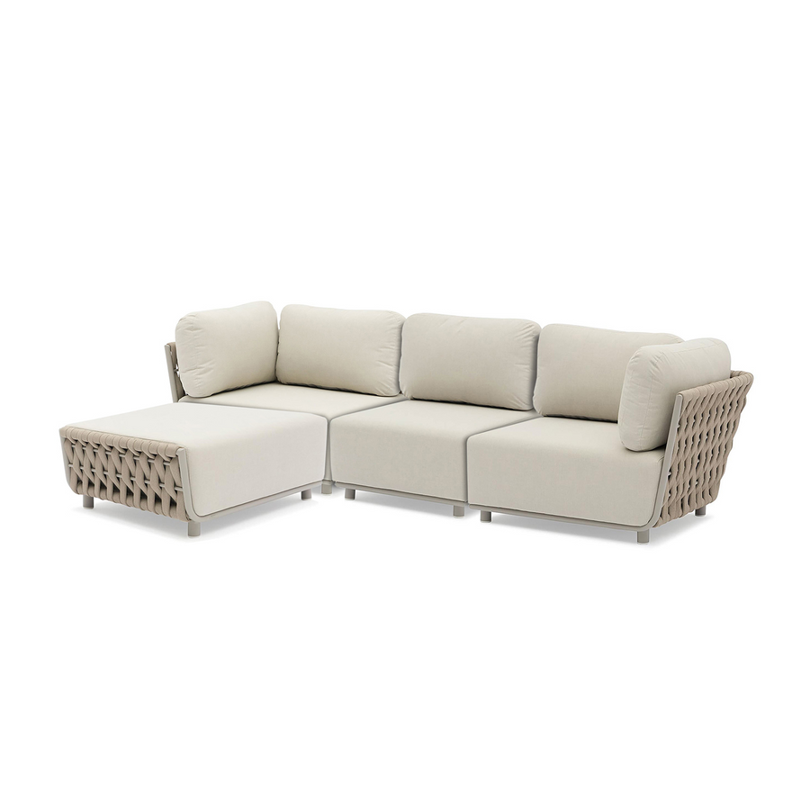 Lawson 4 Seater Outdoor Rope Modular Lounge