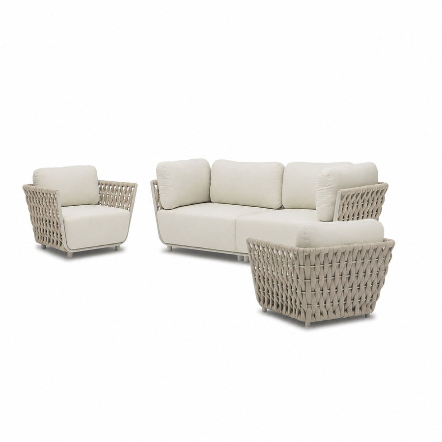 Lawson 4 Seater Rope Outdoor Lounge Setting