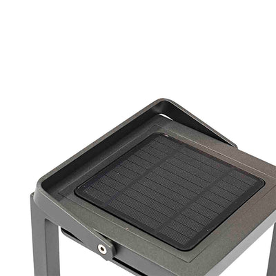 Lincoln Outdoor Aluminium Solar Lamp Small