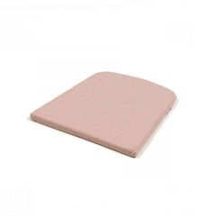 Square salmon-coloured UV-stabilised 'Nardi Net' outdoor dining seat cushion displayed on a plain white background, viewed from a front angle.