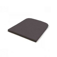 Square dark-grey UV-stabilised 'Nardi Net' outdoor dining seat cushion displayed on a plain white background, viewed from a front angle.