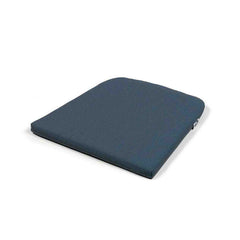 Square navy-blue UV-stabilised 'Nardi Net' outdoor dining seat cushion displayed on a plain white background, viewed from a front angle.