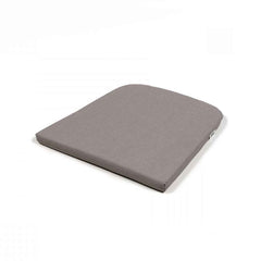 Square grey UV-stabilised 'Nardi Net' outdoor dining seat cushion displayed on a plain white background, viewed from a front angle.