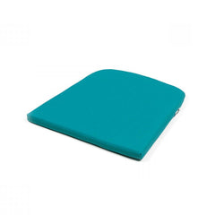 Square bright-blue UV-stabilised 'Nardi Net' outdoor dining seat cushion displayed on a plain white background, viewed from a front angle.