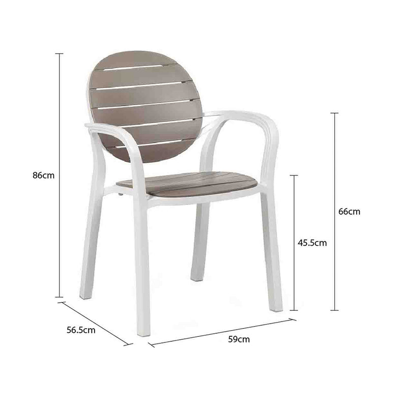 Nardi Palma outdoor chair, a high-quality, comfortable and durable piece of outdoor furniture.