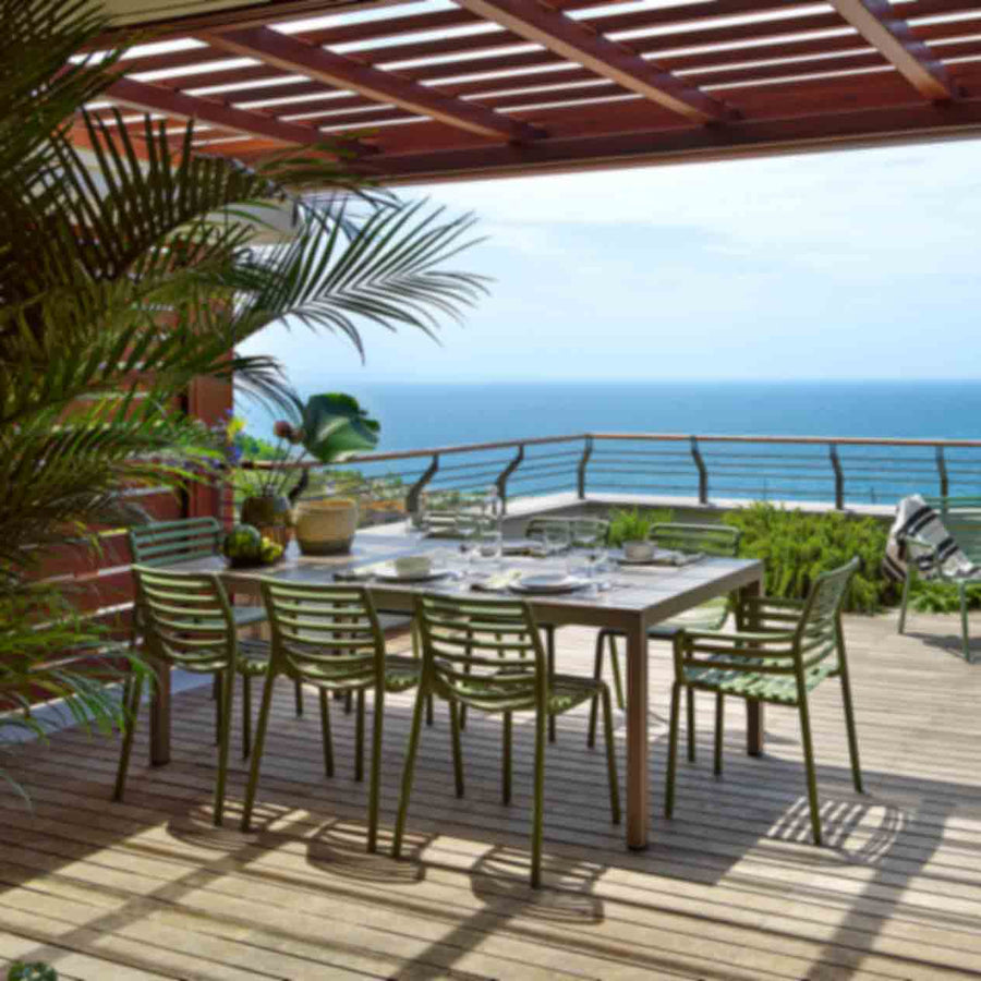 Nardi Rio Aluminium Table Doga Dining Chair Outdoor Dining Setting