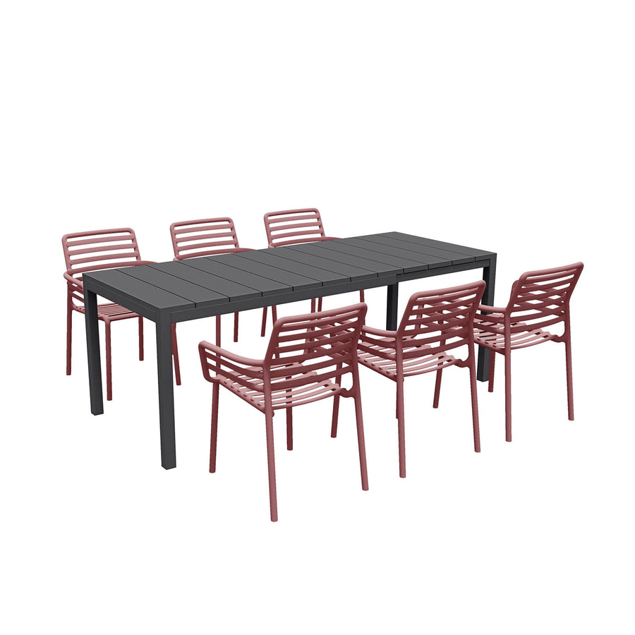Nardi Rio Table Doga Dining Chair Outdoor Dining Setting