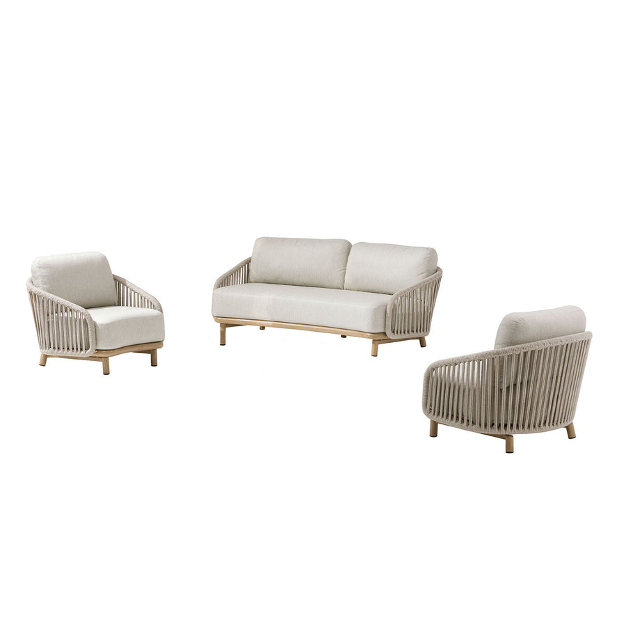Siena 5 Seater Rope Outdoor Lounge Setting