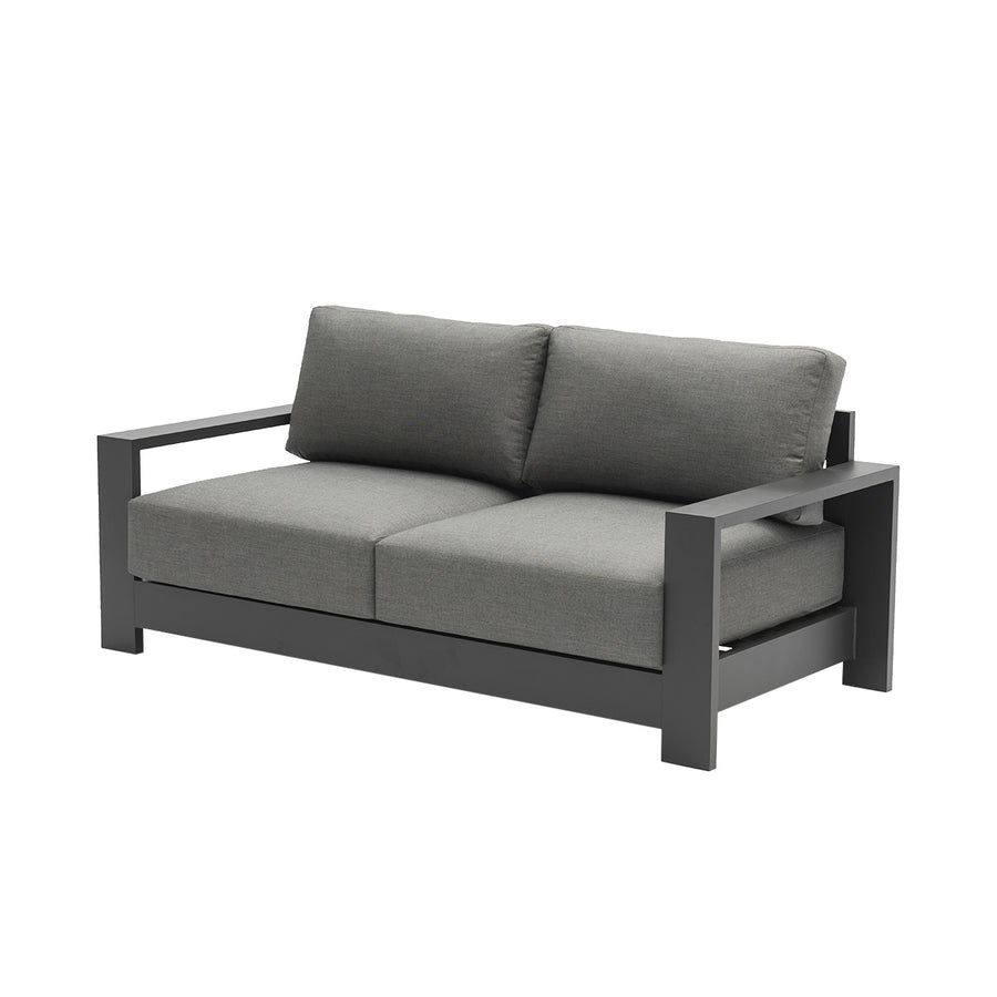 The dark grey aluminium &