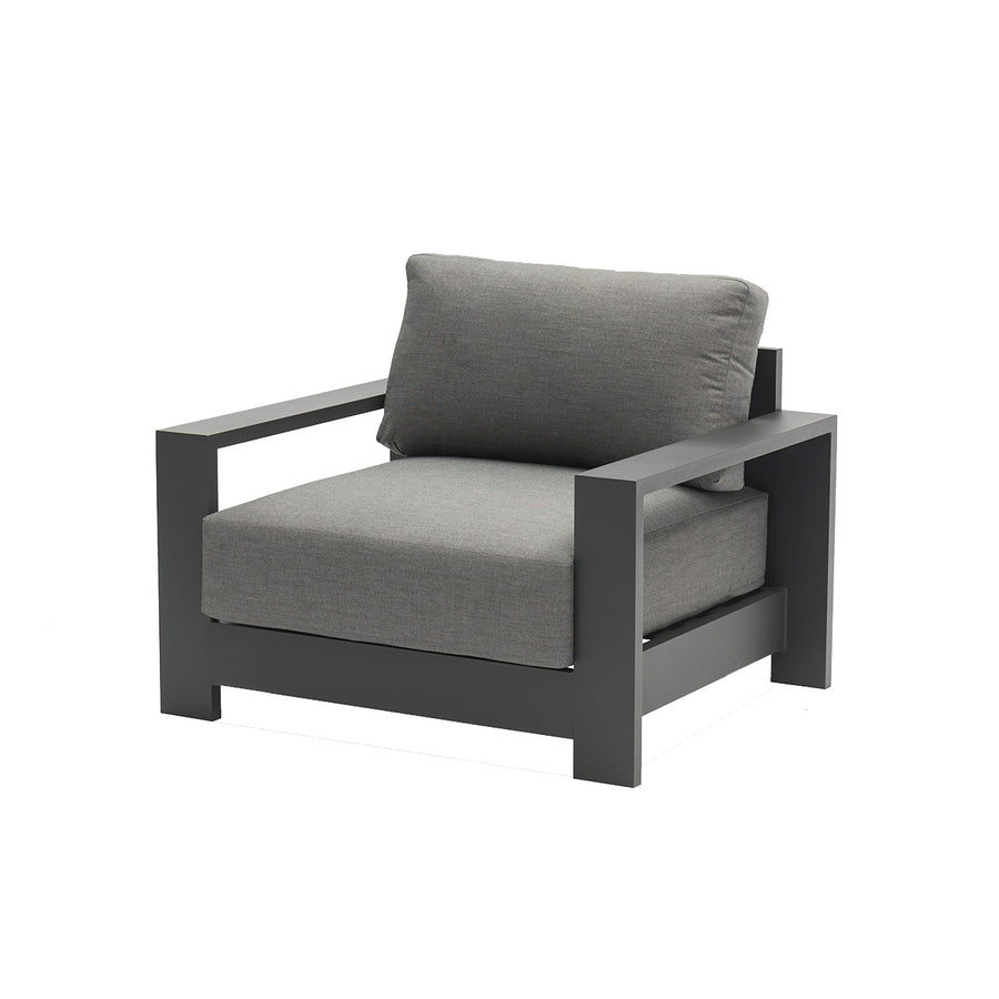 The dark grey aluminium &