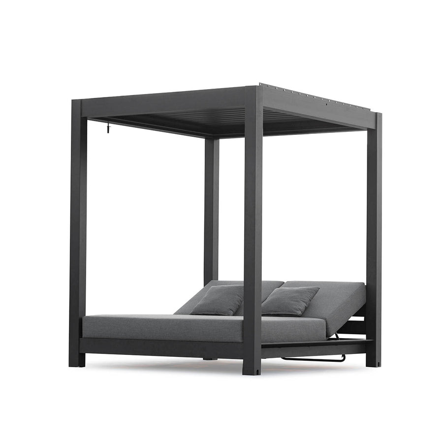 The dark grey aluminium &
