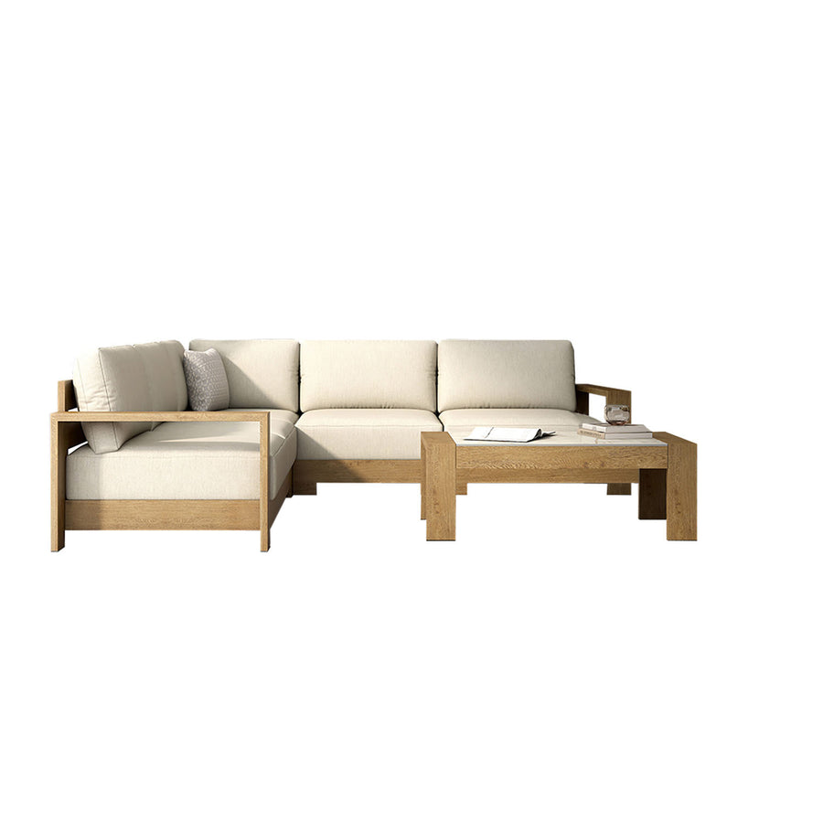 Skyline 5 Seater Outdoor Aluminium Modular Lounge with Coffee Table Setting