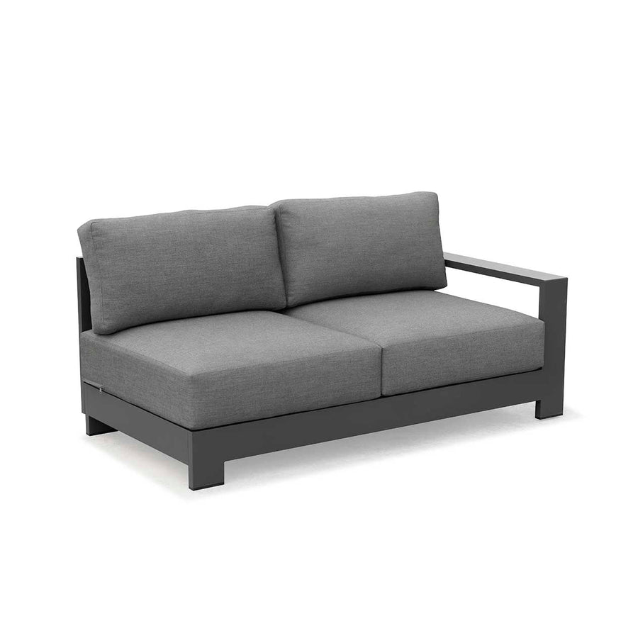 Skyline 2 Seater Outdoor Aluminium Lounge with Left Arm