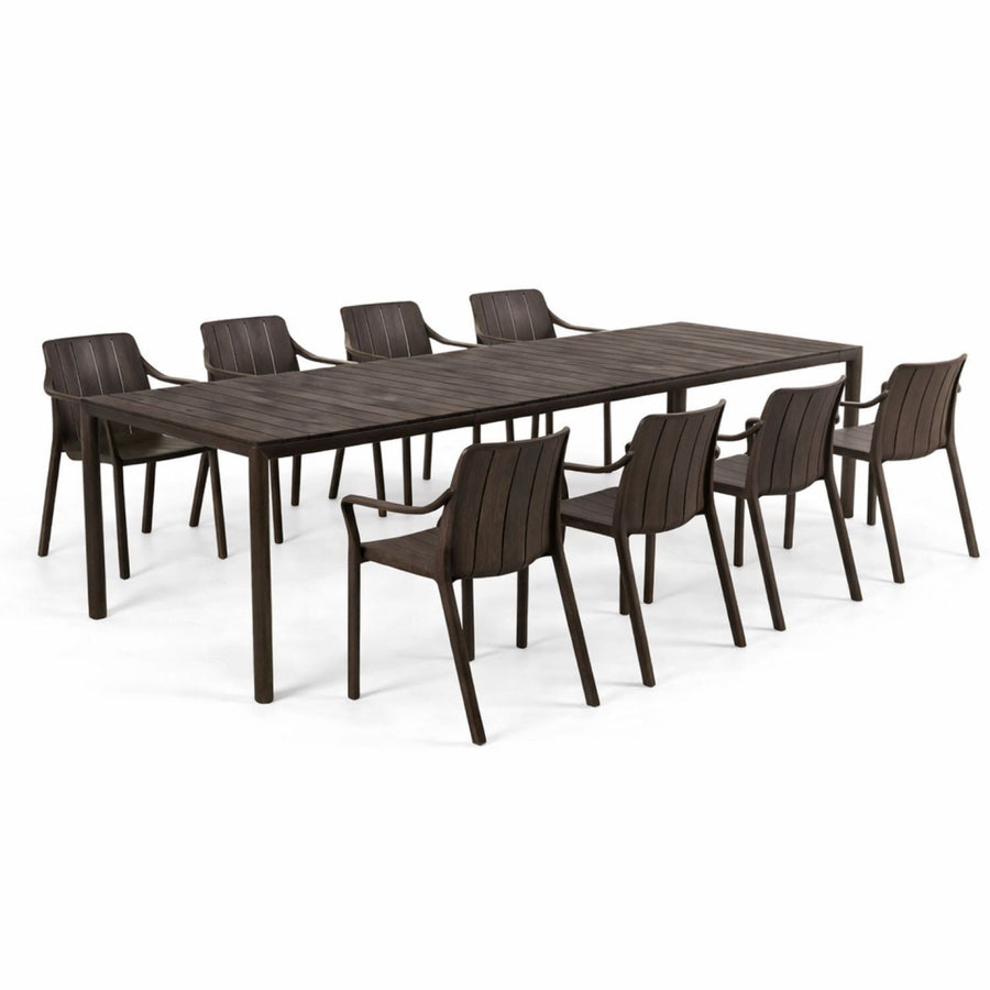 Nardi Tevere 211/275 Table Tiberina Armchair Outdoor Dining Setting