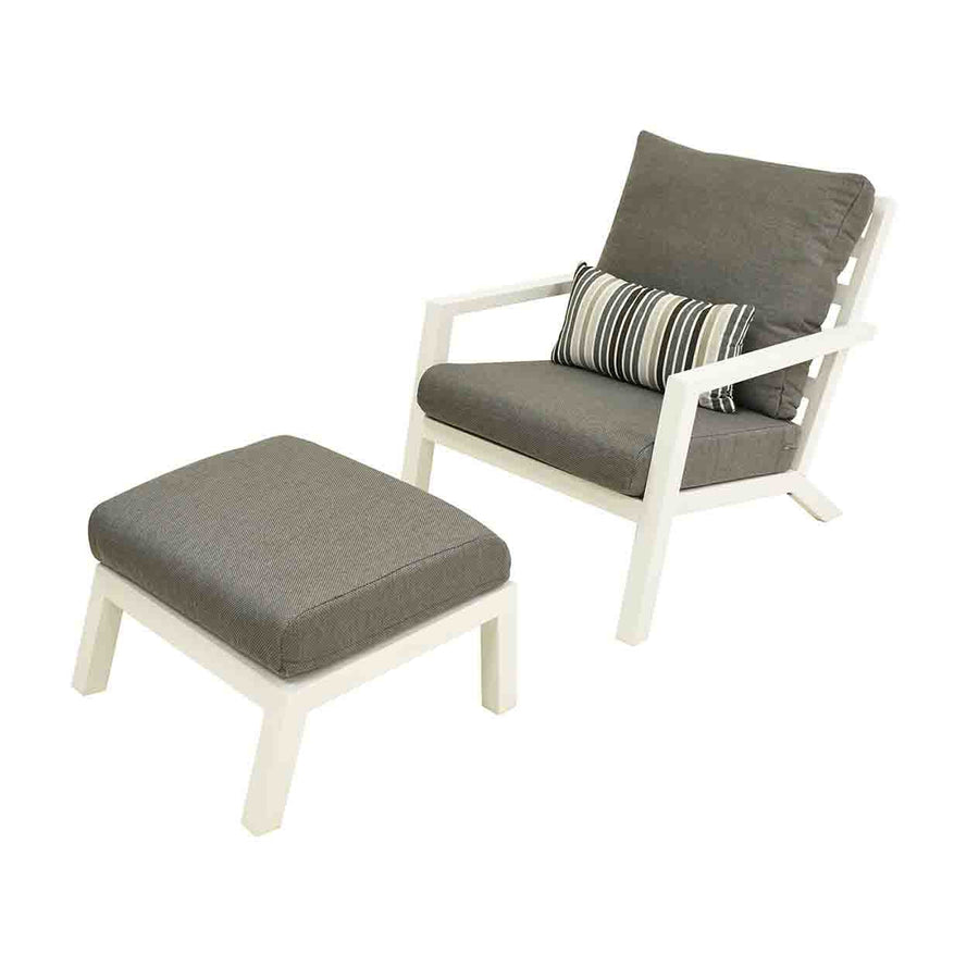 A grey & white Aluminium &