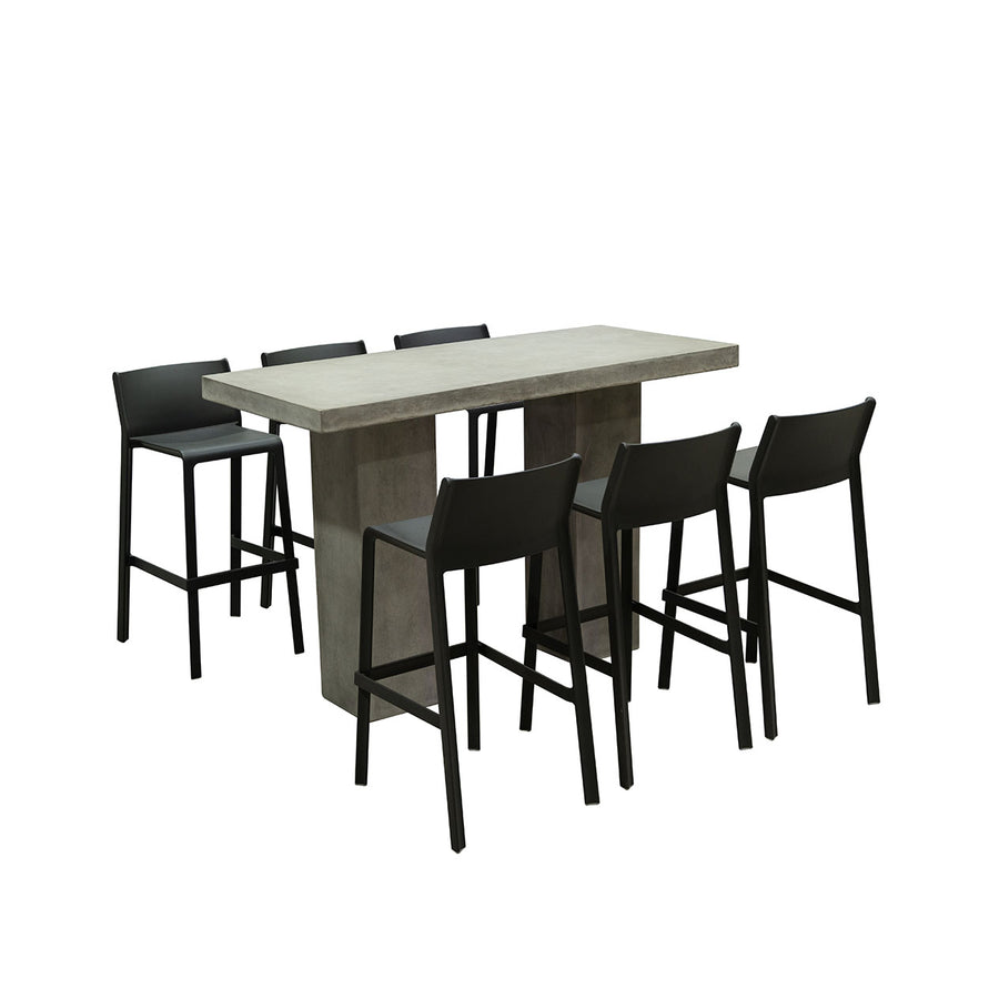 Zen Table Nardi Trill Stool Outdoor Bar Setting