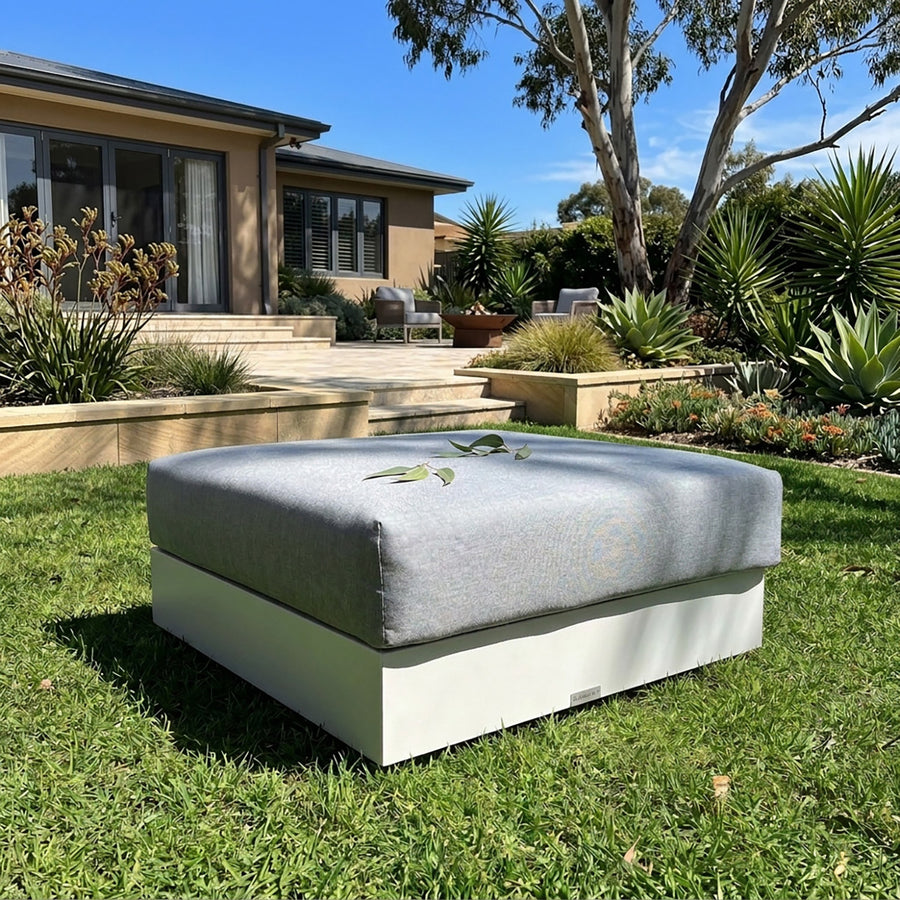 Como Outdoor Aluminium Ottoman