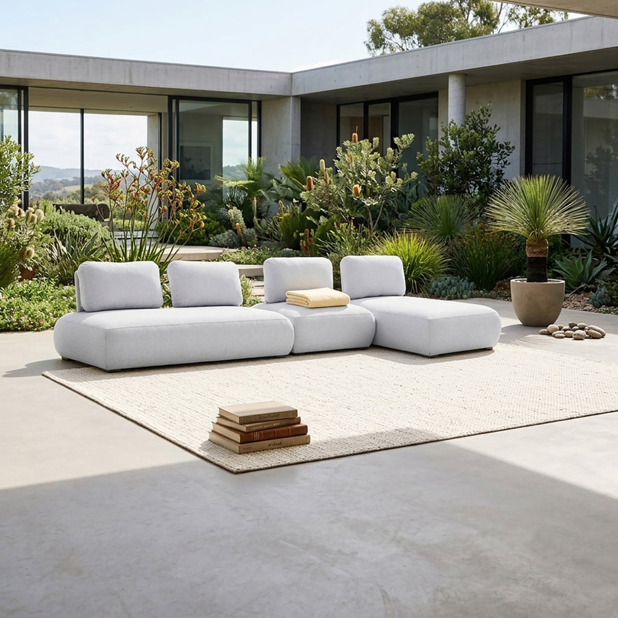 Iowa 4 Seater Outdoor Upholstered Modular Lounge