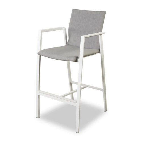 Modern TERRITORY Outdoor Furniture bar stool with robust Aluminium frame and comfortable foam-filled seat