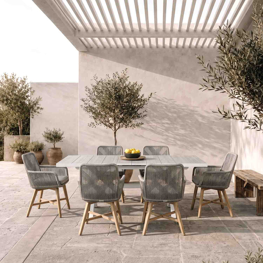 Clifton Table Armenia Chair Outdoor Dining Setting