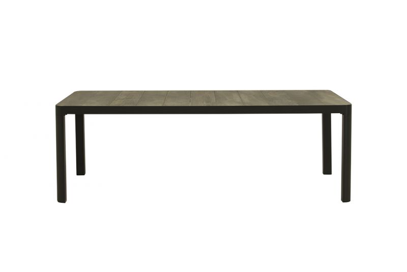 Charcoal-grey 220 cm ceramic dining table from the &