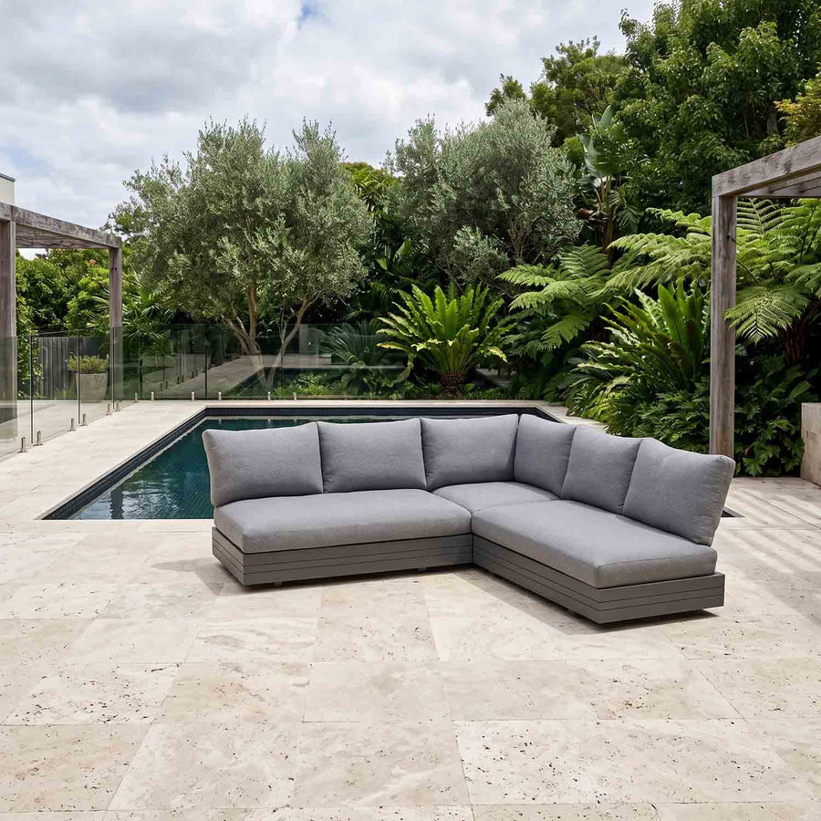 Hannover II 5 Seater Aluminium Outdoor Modular Lounge