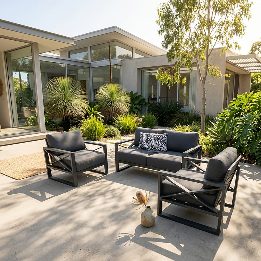 Linear 4 Seater Aluminium Outdoor Lounge