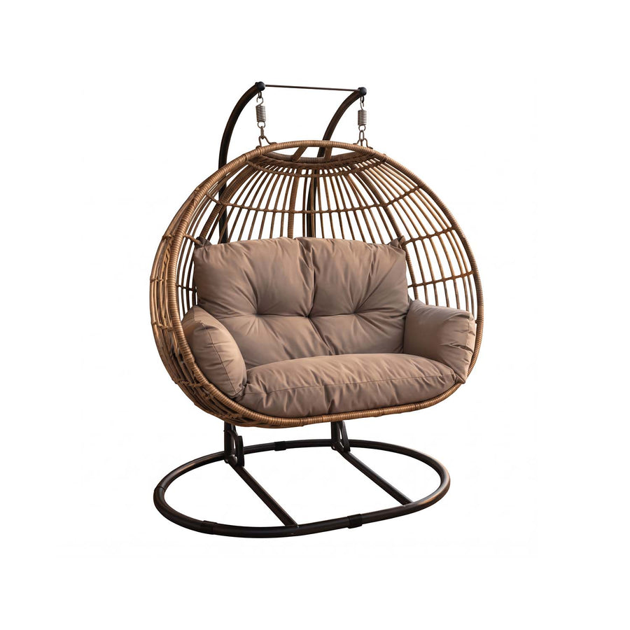 Koala Wicker Outdoor Double Hanging Egg Chair