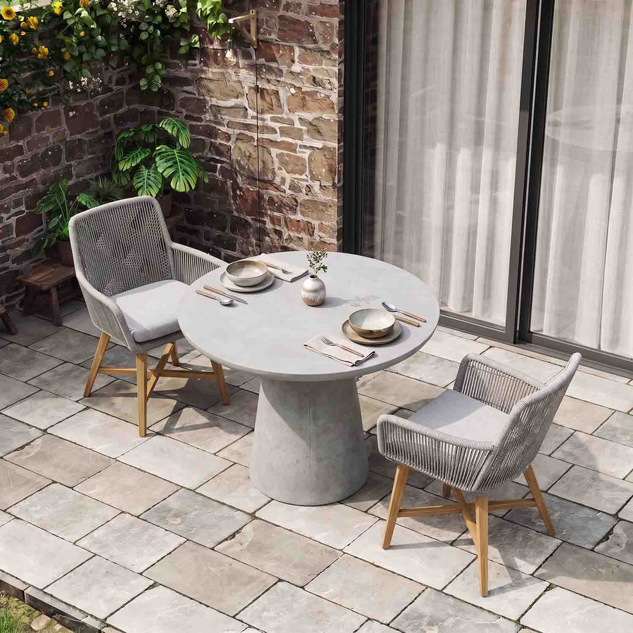 Nikita Table Armenia Chair Outdoor Dining Setting