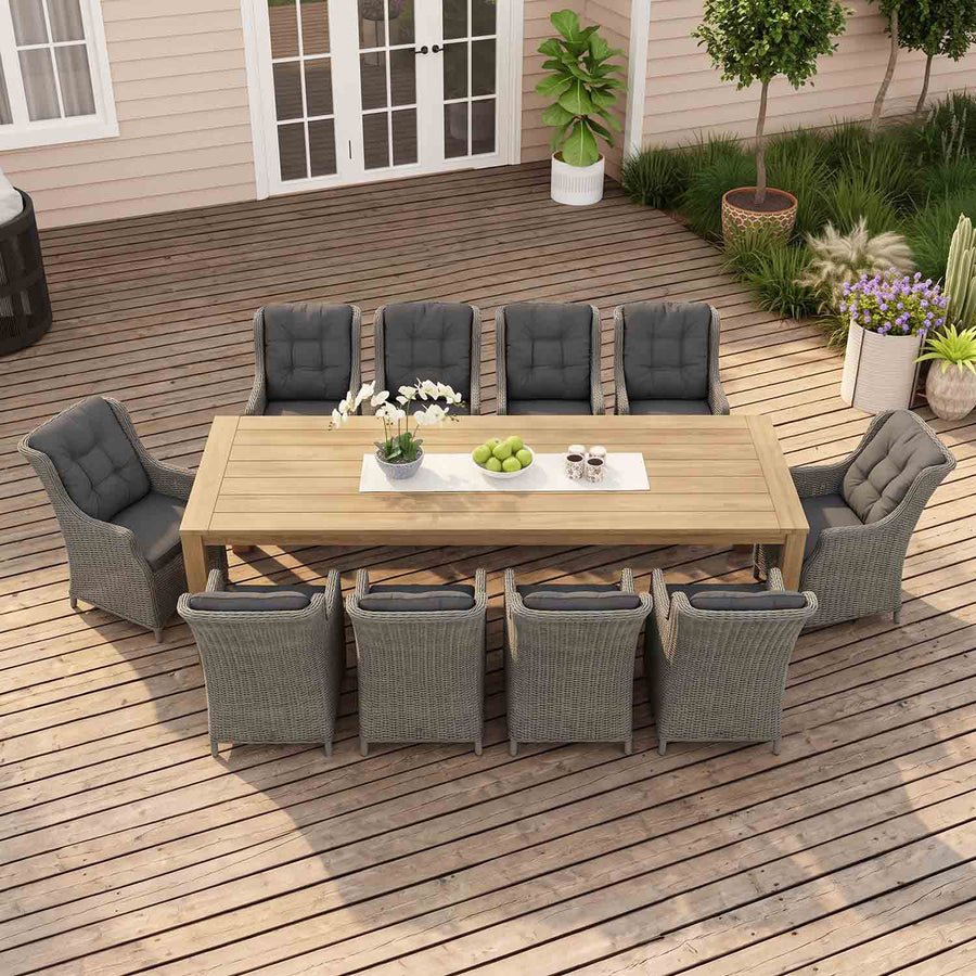 Polly 300 cm Table Darwin Chair Outdoor Dining Setting