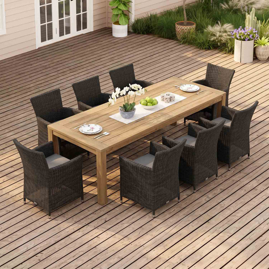 Polly 300 cm Table Liberty Chair Outdoor Dining Setting