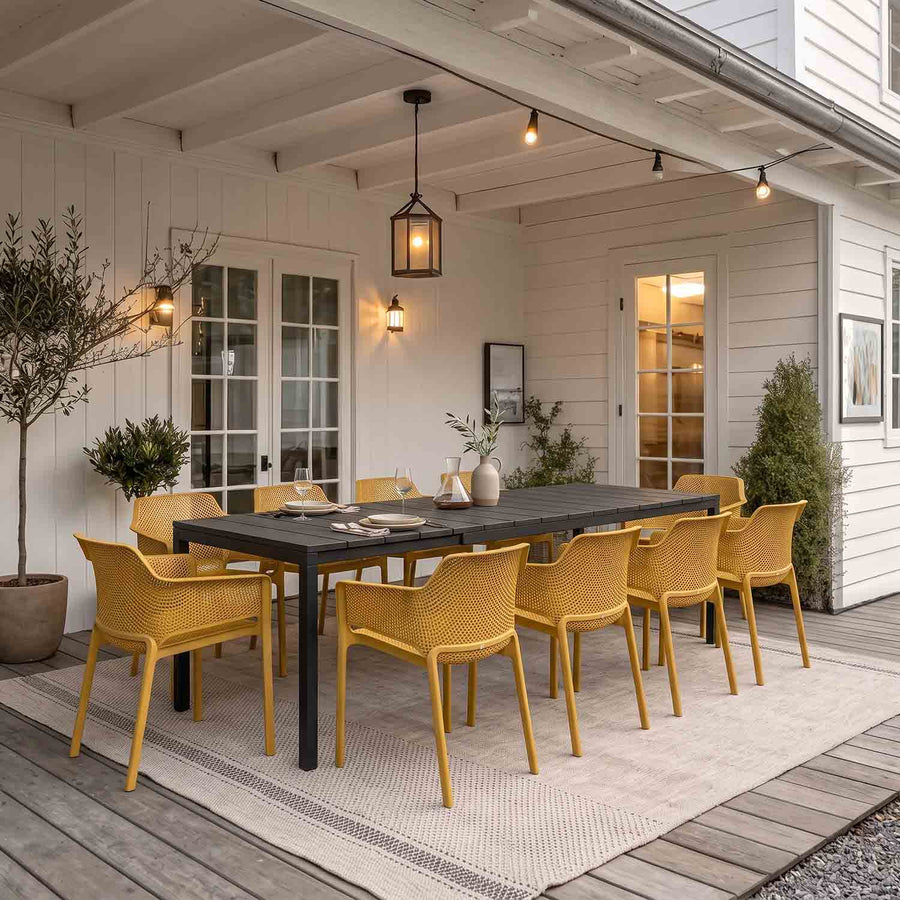 Nardi Rio Table Net Chair Outdoor Dining Setting
